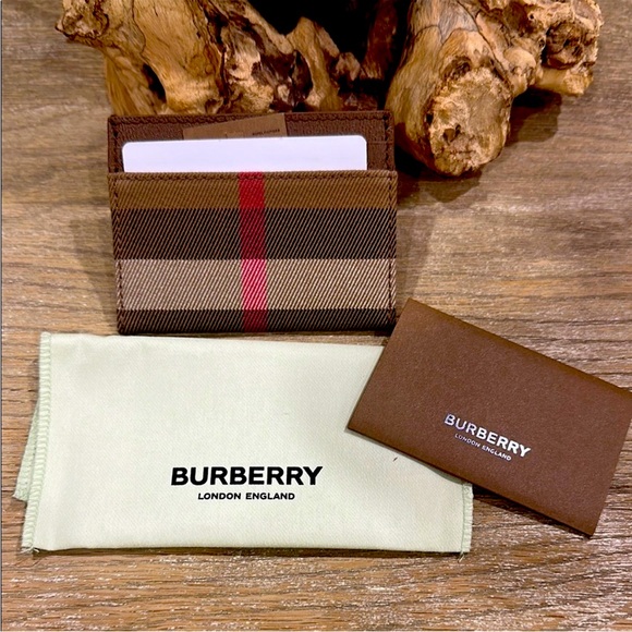 BURBERRY Sandon Canvas Check Slim Card Case NWT! - Picture 4 of 16